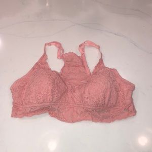 Aerie pink Lacey bralette